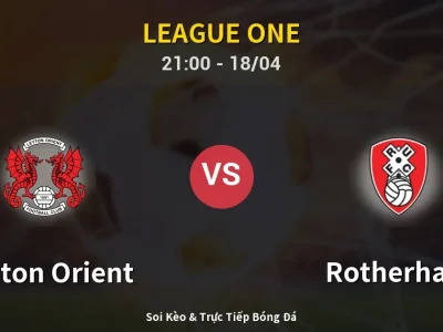 Soi Kèo Leyton Orient vs Rotherham – 21:00 18/04 | Nhận Định, Dự Đoán Tỷ Số