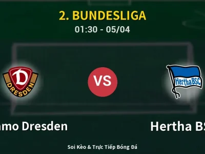 Kết Quả: Dynamo Dresden 0-1 Hertha BSC – Highlight & Bàn Thắng | 2. Bundesliga