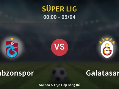 Kết Quả: Trabzonspor 2-1 Galatasaray – Highlight & Bàn Thắng | Süper Lig