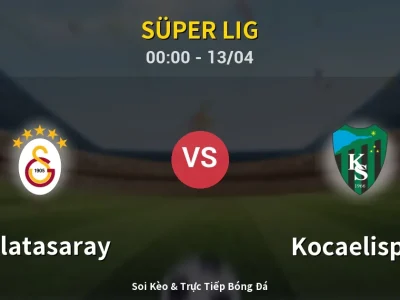 Kết Quả: Galatasaray 1-1 Kocaelispor – Highlight & Bàn Thắng | Süper Lig