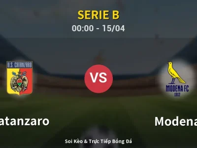 Kết Quả: Catanzaro 2-2 Modena – Highlight & Bàn Thắng | Serie B