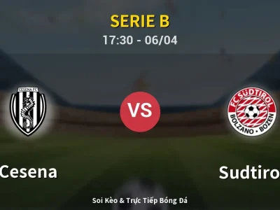 🔴 Trực Tiếp: Cesena 1-1 Sudtirol – Link Xem Serie B (Full HD)