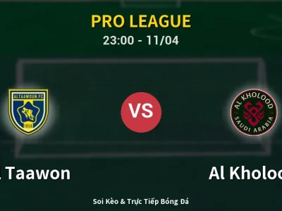 Soi Kèo Al Taawon vs Al Kholood – 23:00 11/04 | Nhận Định, Dự Đoán Tỷ Số