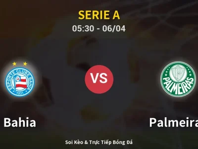 Kết Quả: Bahia 1-2 Palmeiras – Highlight & Bàn Thắng | Serie A