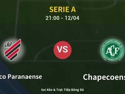 Soi Kèo Atletico Paranaense vs Chapecoense-sc – 21:00 12/04 | Nhận Định, Dự Đoán Tỷ Số