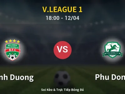 🔴 Trực Tiếp: Binh Duong 1-1 Phu Dong – Link Xem V.League 1 (Full HD)