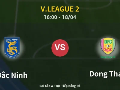 🔴 Trực Tiếp: Bắc Ninh 0-0 Dong Thap – Link Xem V.League 2 (Full HD)