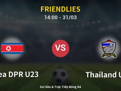 Kết Quả: Korea DPR U23 0-0 Thailand U23 – Highlight & Bàn Thắng | Friendlies