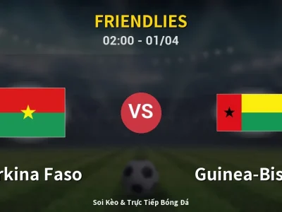 Kết Quả: Burkina Faso 1-1 Guinea-Bissau – Highlight & Bàn Thắng | Friendlies