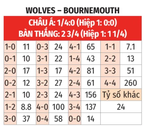 Wolves vs Bournemouth