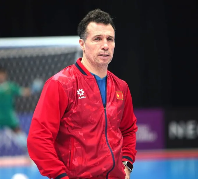 HLV Diego GIustozzi của ĐT futsal Việt Nam. Ảnh: Phan Hồng 