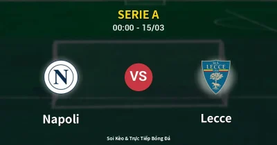 Napoli vs Lecce 15/03