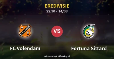 FC Volendam vs Fortuna Sittard 14/03