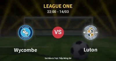 Wycombe vs Luton 14/03