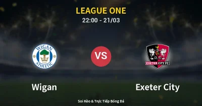 Wigan vs Exeter City 21/03