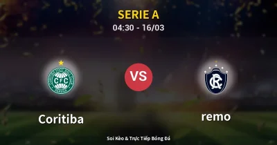 Coritiba vs remo 16/03