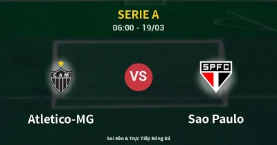 Atletico-MG vs Sao Paulo 19/03