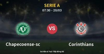 Chapecoense-sc vs Corinthians 20/03