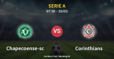 Chapecoense-sc vs Corinthians 20/03