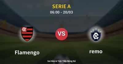 Flamengo vs remo 20/03
