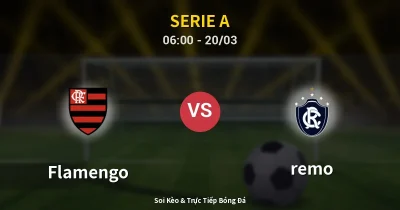 Flamengo vs remo 20/03