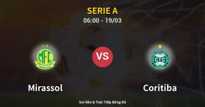 Mirassol vs Coritiba 19/03